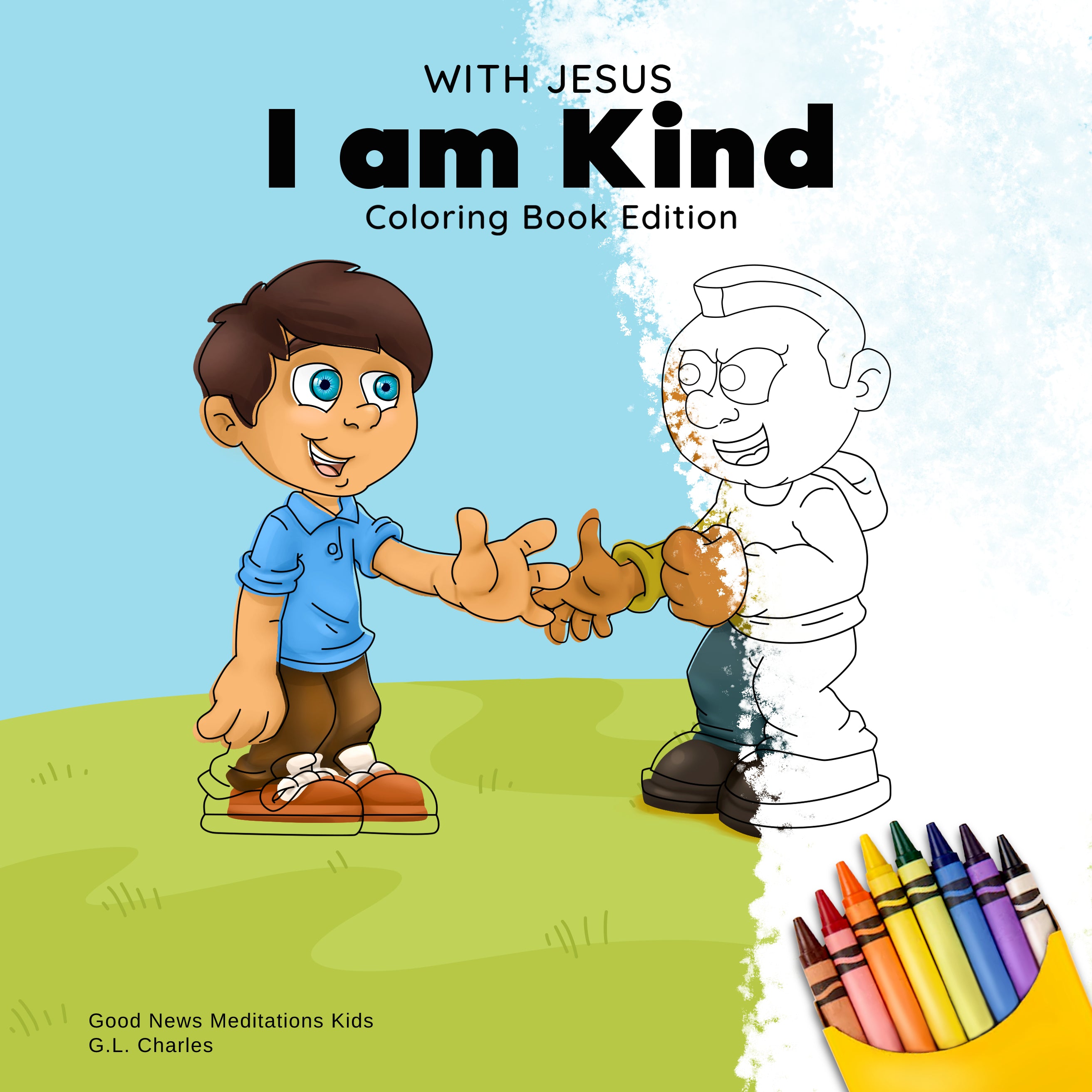 With Jesus I am Kind Coloring Book - Print Ready - Digital Product - I ...